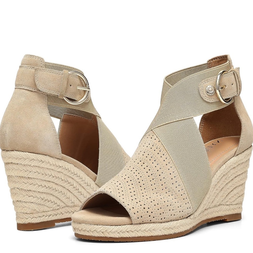 NYDJ | Women's Charisma Espadrille Wedge Sandals Sz 9.5 - Picture 2 of 6